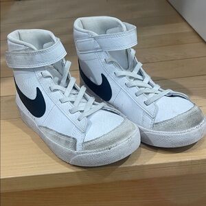 Nike Kids White and Black Sneakers